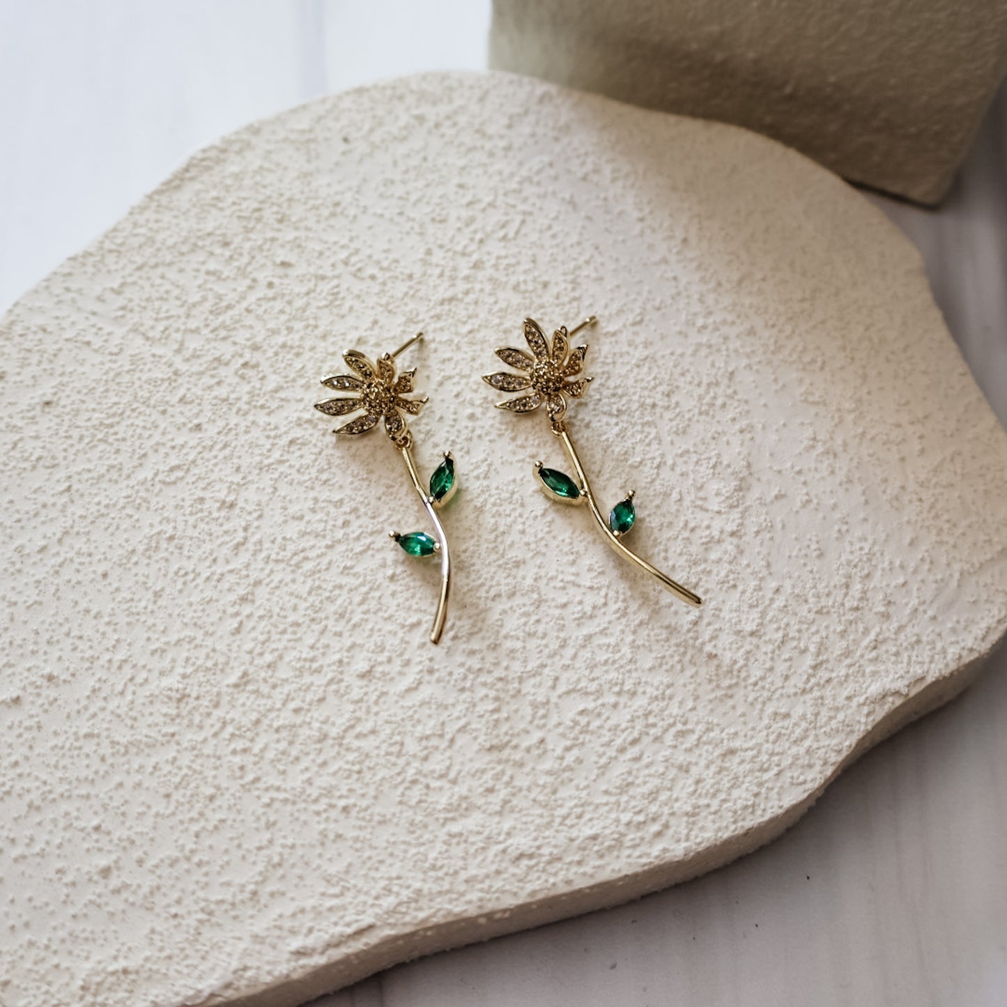 Emerald Bloom Earrings
