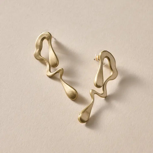 Jhanvi Organic Shaped Dangle Earrings