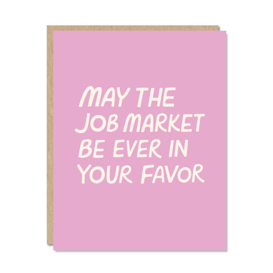 Job Market - Graduation Good Luck Card