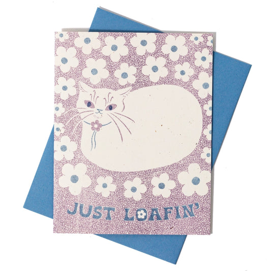 Just Loafin' Cat Greeting Card