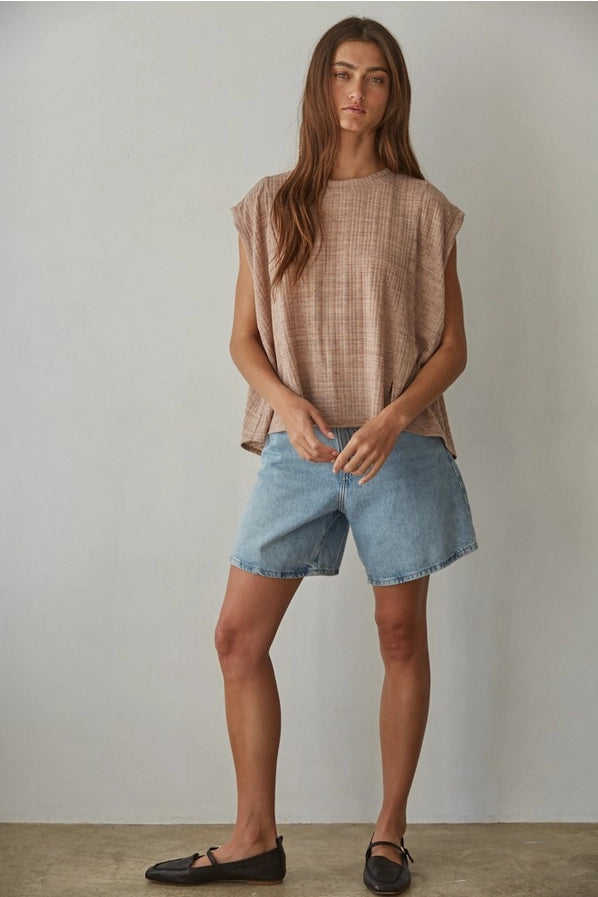 Desert Sand Sleeveless Top