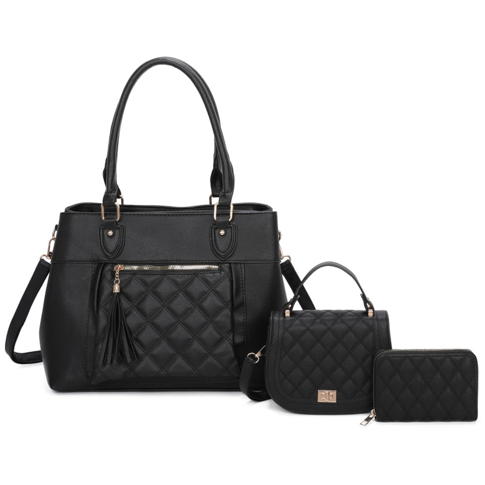 Quilted Tassel 3-in-1 Set