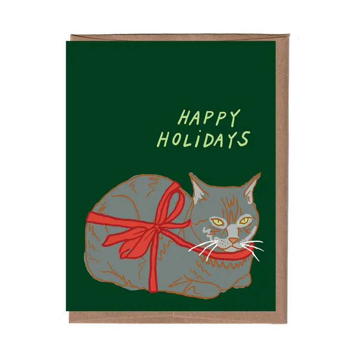Loaf Cat Holiday Greeting Card