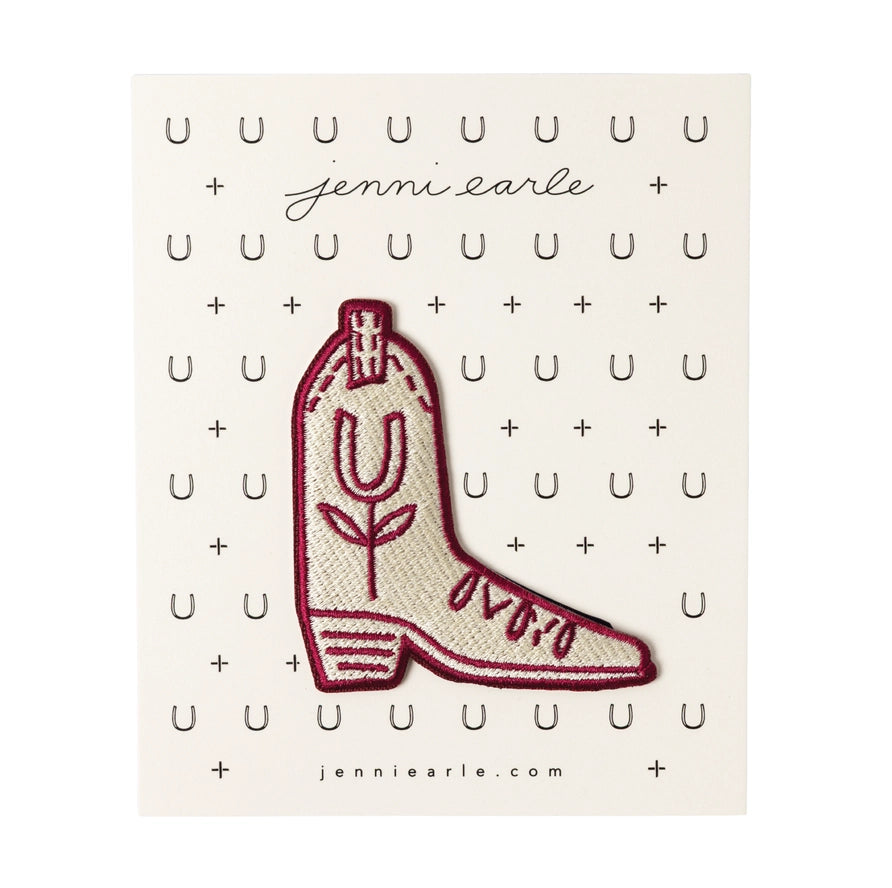 Lucky Boot Woven Patch