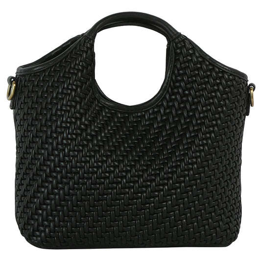 Weave Top Handle Satchel
