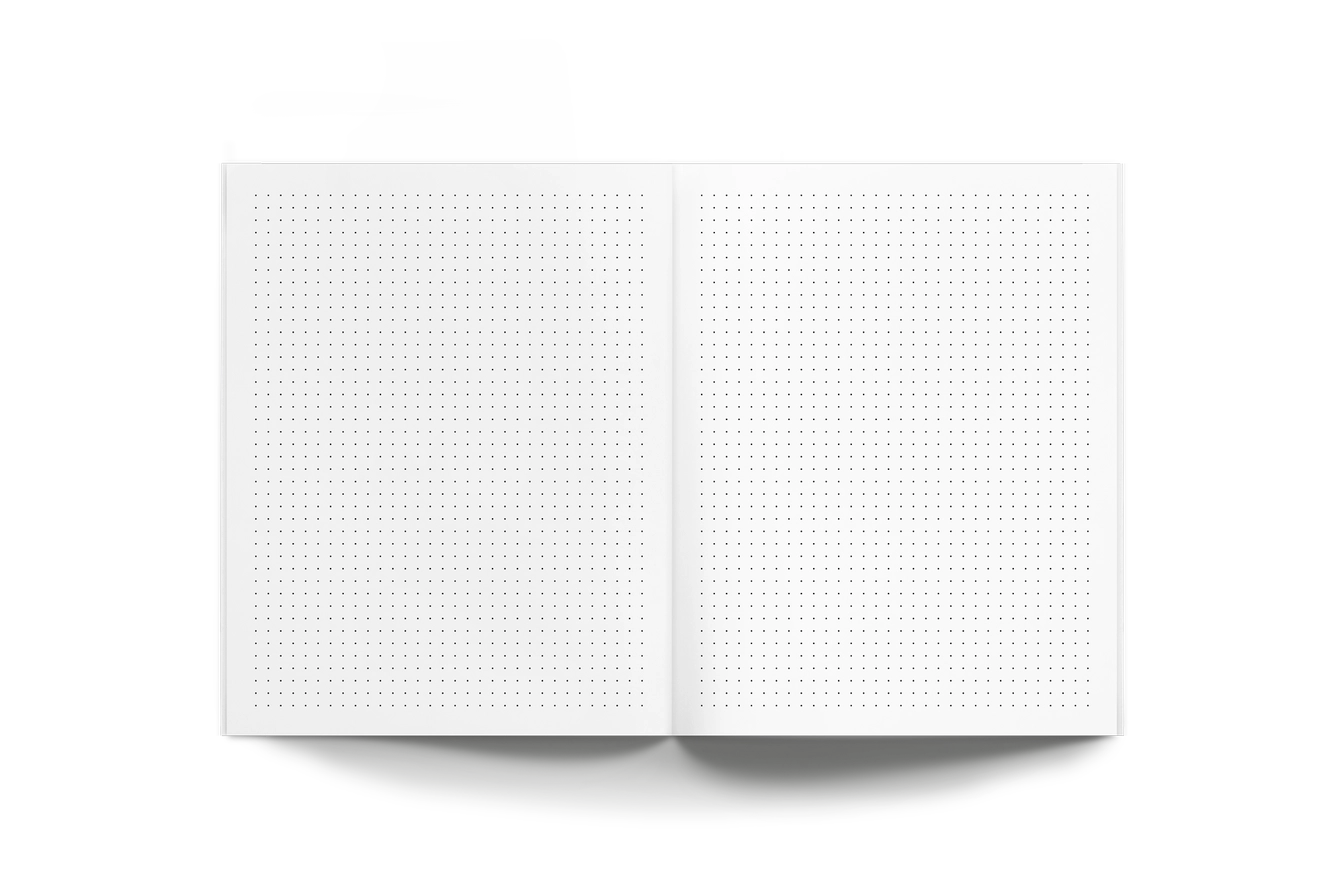 Midnight Blooms Medium Layflat Notebook