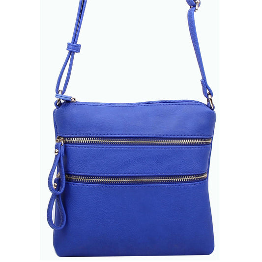 Multi Zip Pocket Crossbody Bag