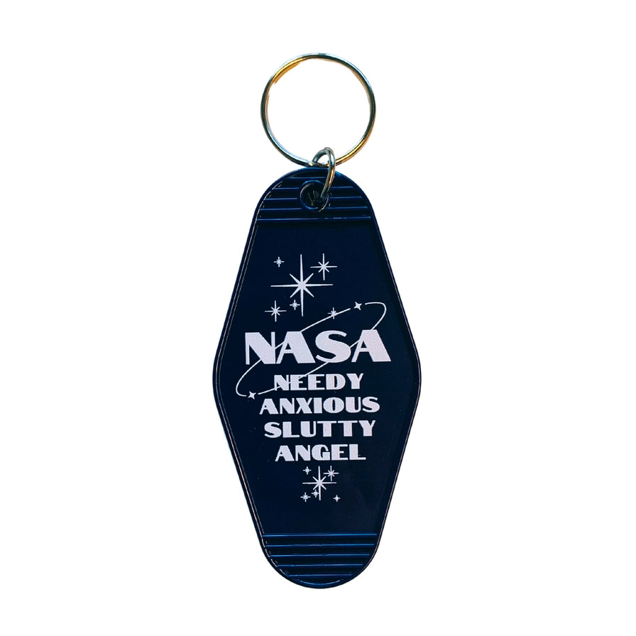Nasa Needy Anxious Slutty Angel Space Explorer Keychain