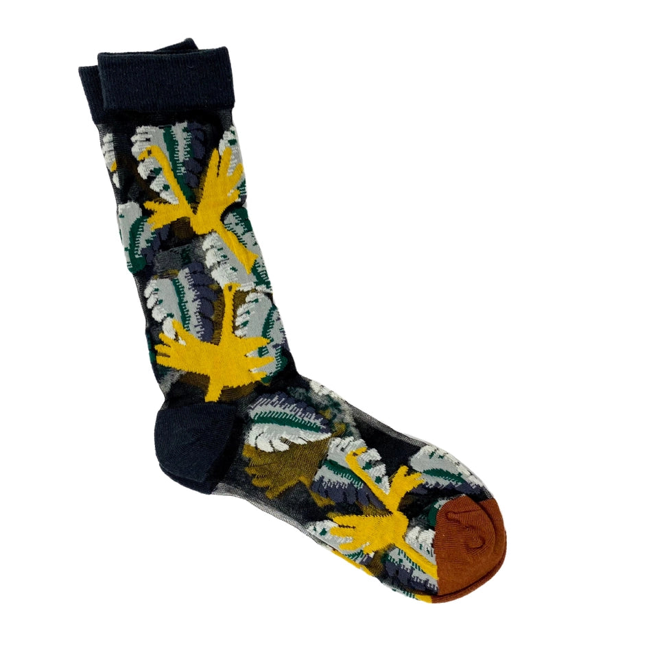 Floral & Fauna Mesh Socks
