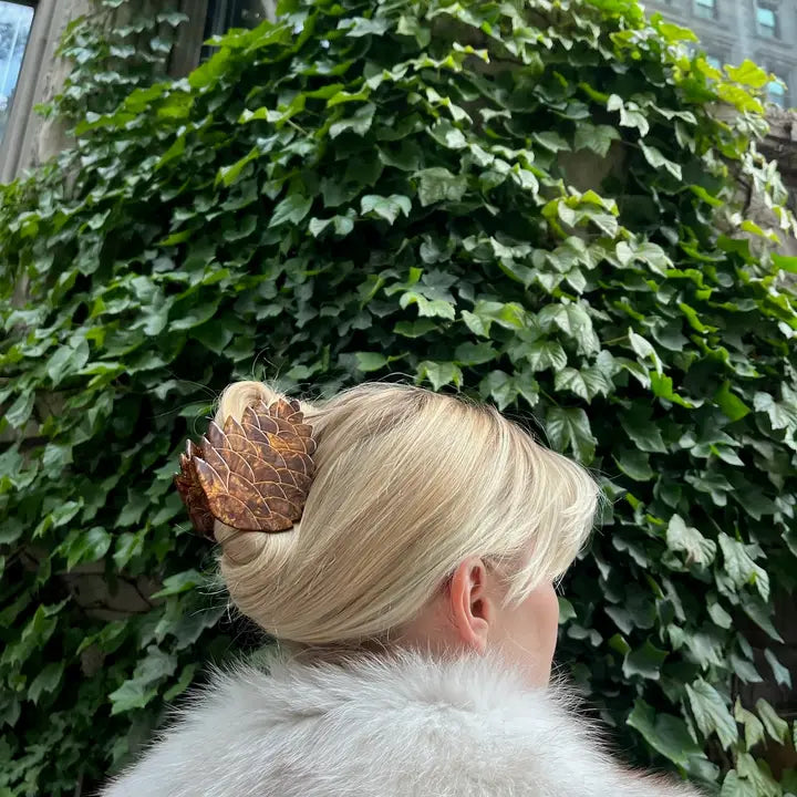 Pinecone Claw Clip