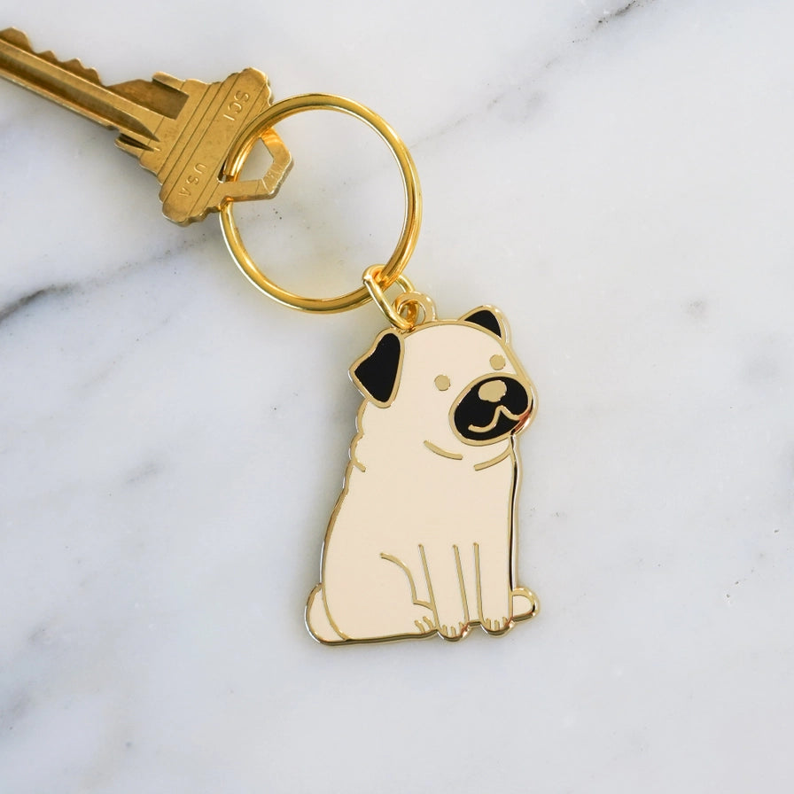 Pug Keychain