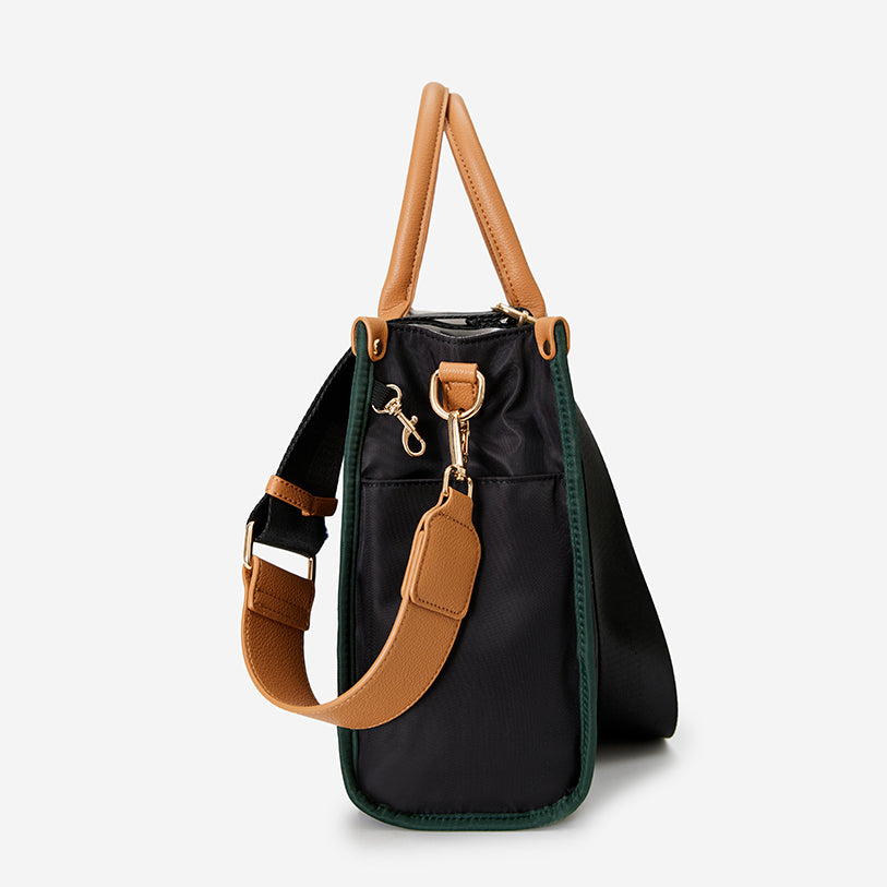 Quilted Nylon 2-in-1 Satchel