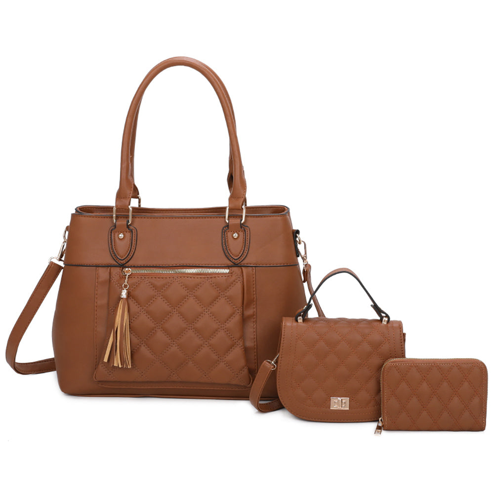 Quilted Tassel 3-in-1 Set