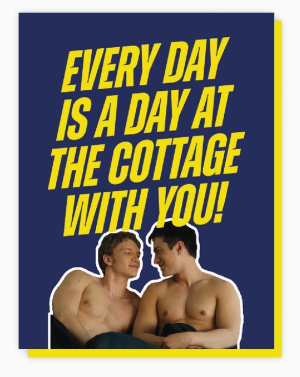 Heated Rivalry Cottage Card