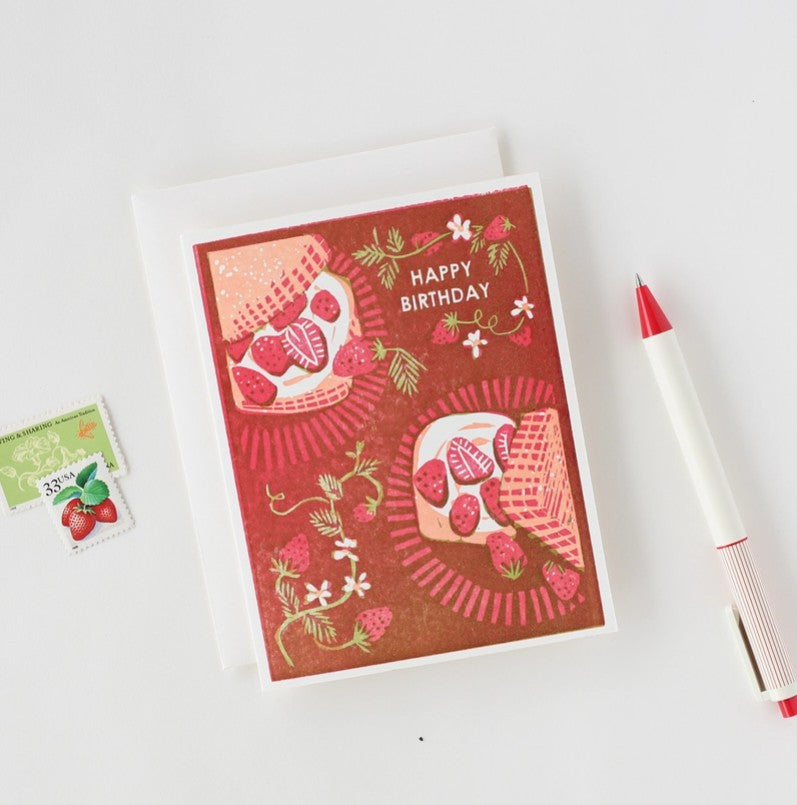 Happy Birthday Strawberry Shortcake Card