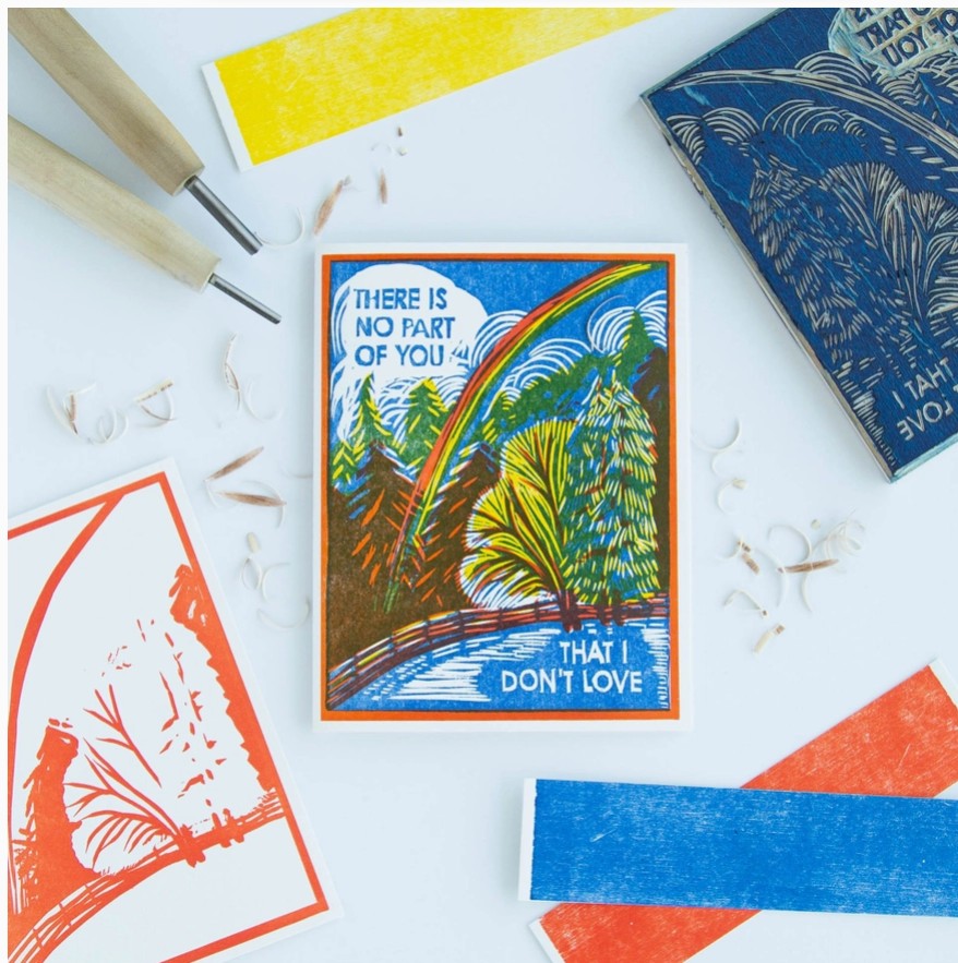 No Part of You I Don't Love Letterpress Card