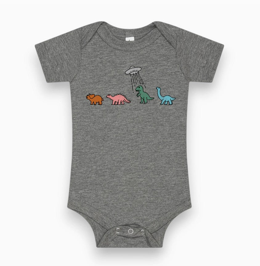 Dino Dance Party Baby Bodysuit