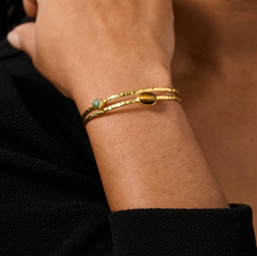 Sanja Tiger + Glass Stone Bracelet