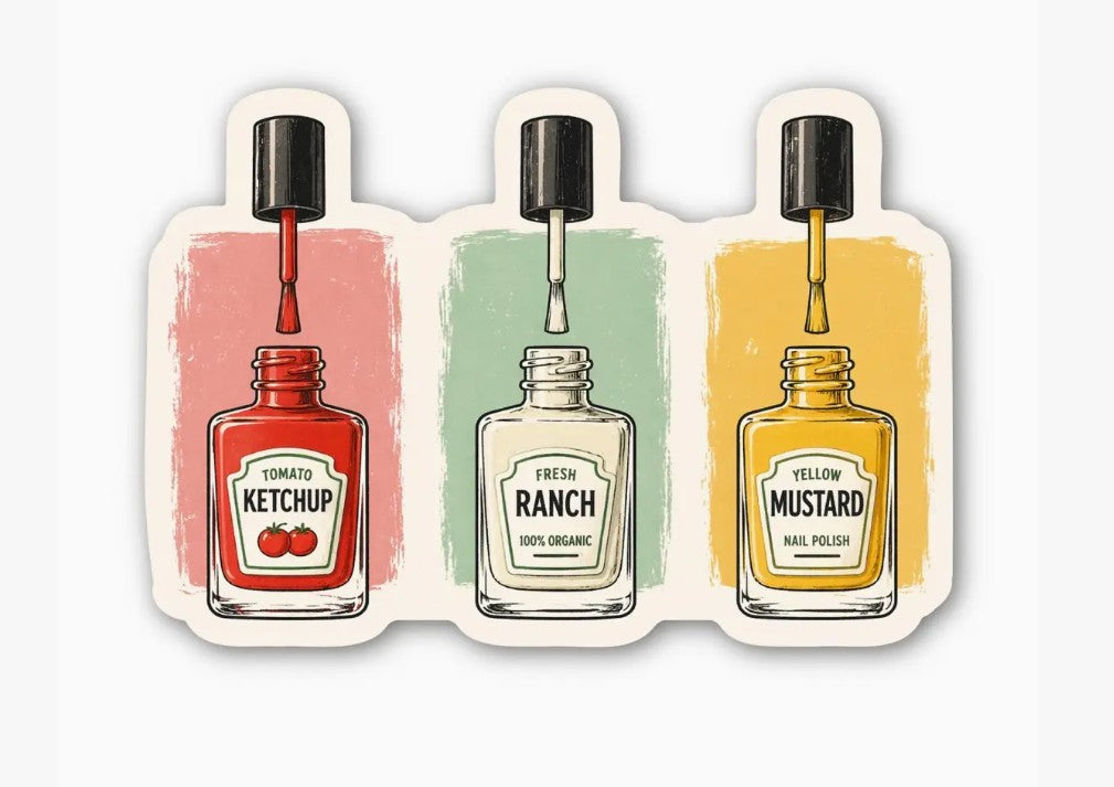 Condiment Nail Polish Sticker