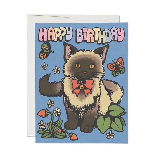 Siamese Birthday Greeting Card