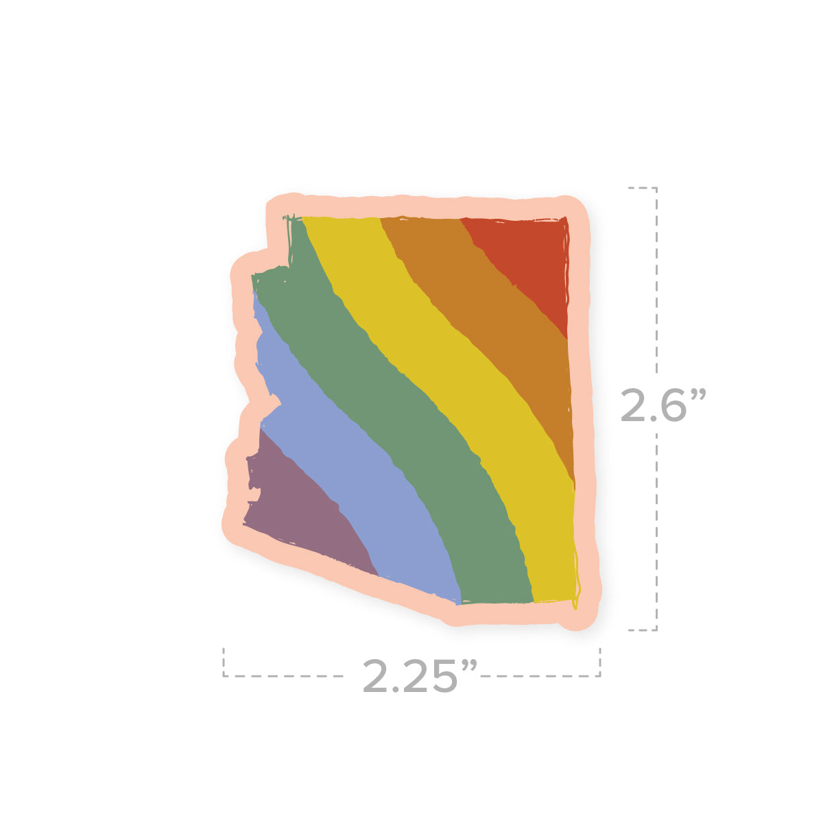 Arizona Love Pride Full Color Sticker