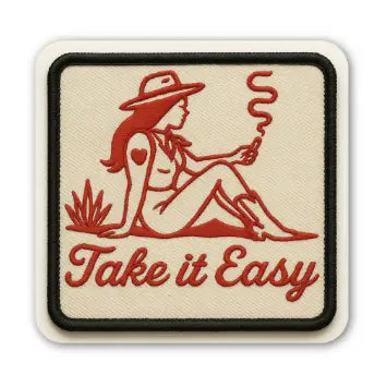 Take It Easy Patch Style Sticker