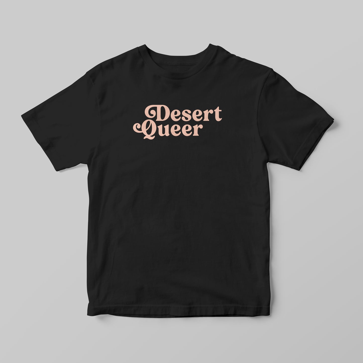 Desert Queer Tee in Dark Charcoal