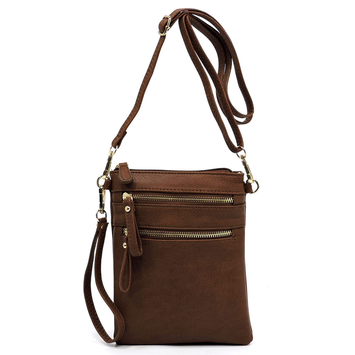 Multi Zip Pocket Cross Body Bag
