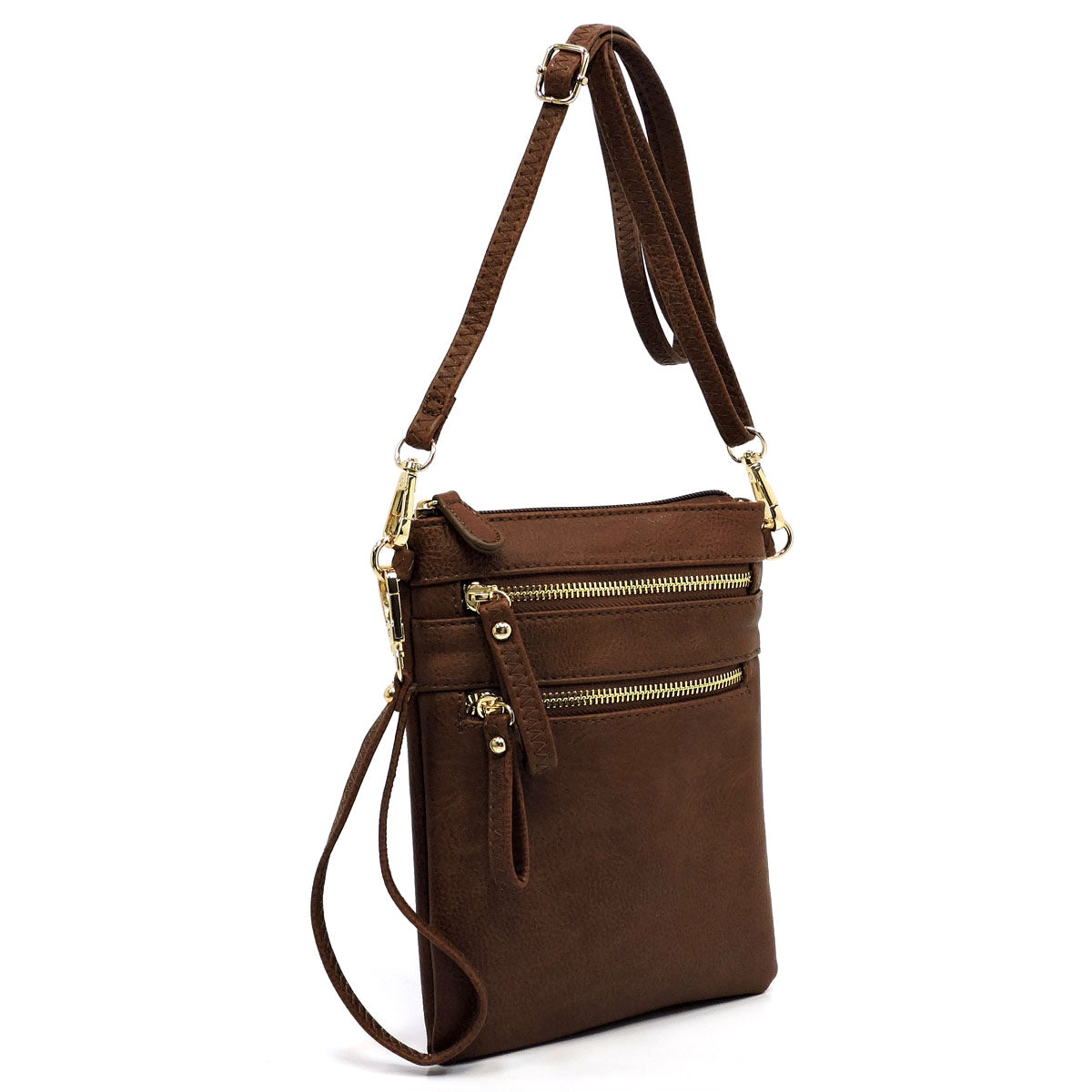 Multi Zip Pocket Cross Body Bag
