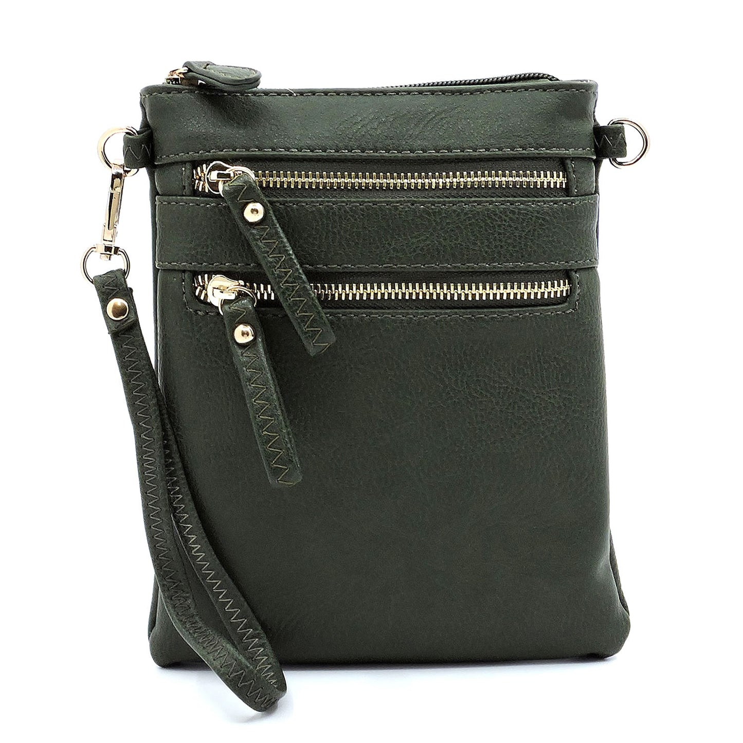 Multi Zip Pocket Cross Body Bag