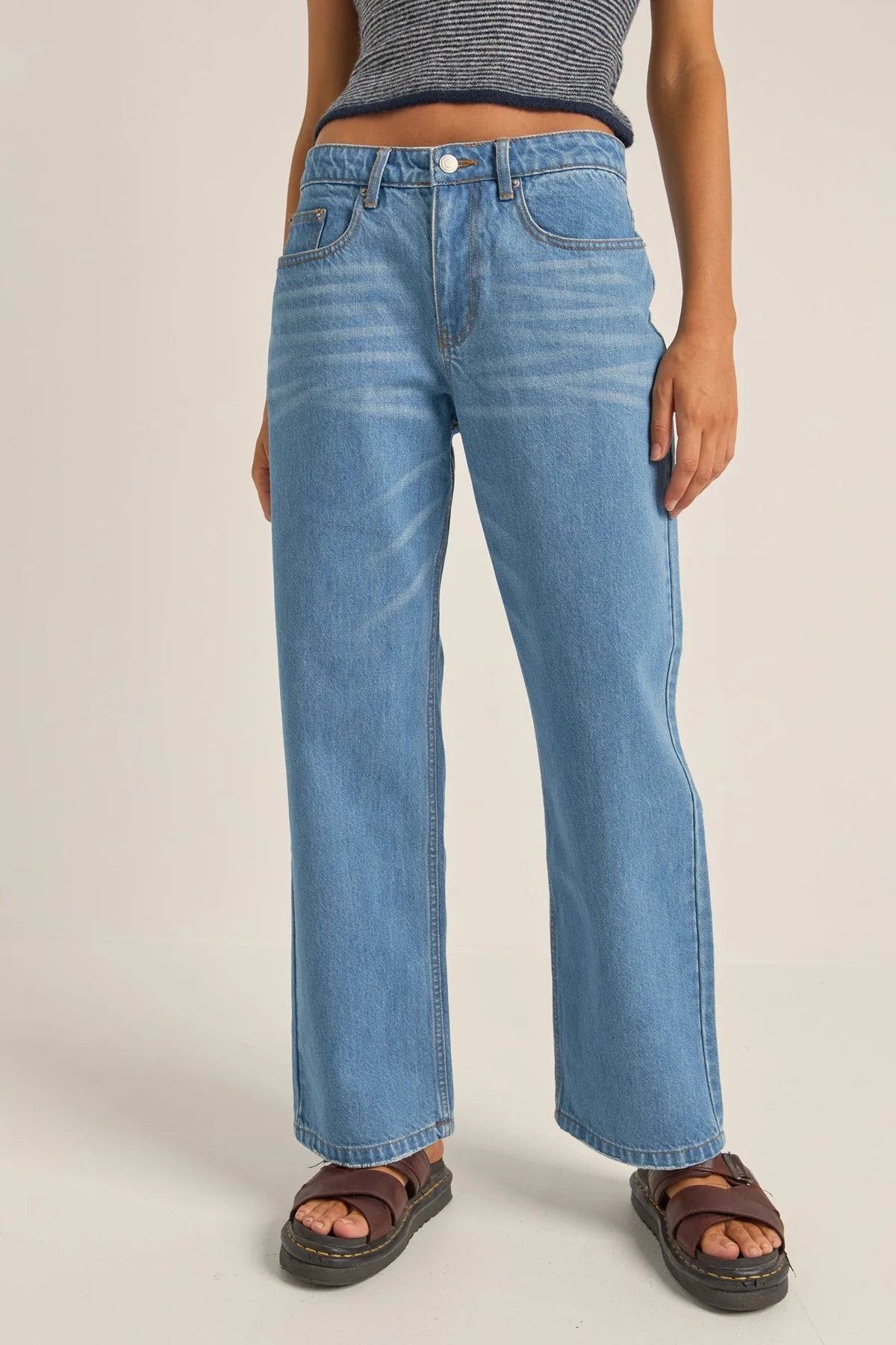 Washed Out Denim Pant