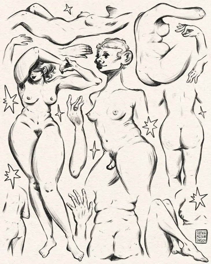 Wavy Study Art Print