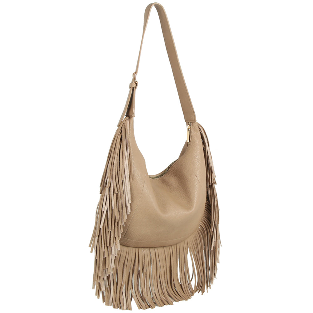 Western Fringe Shoulder Bag Hobo, More Colors