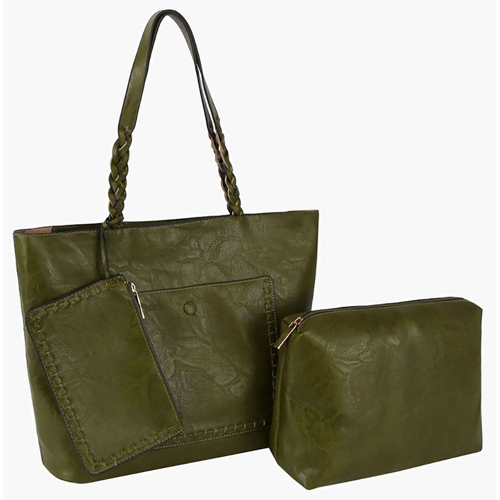 Whipstitch Pocket 3-in-1 Shopper Set
