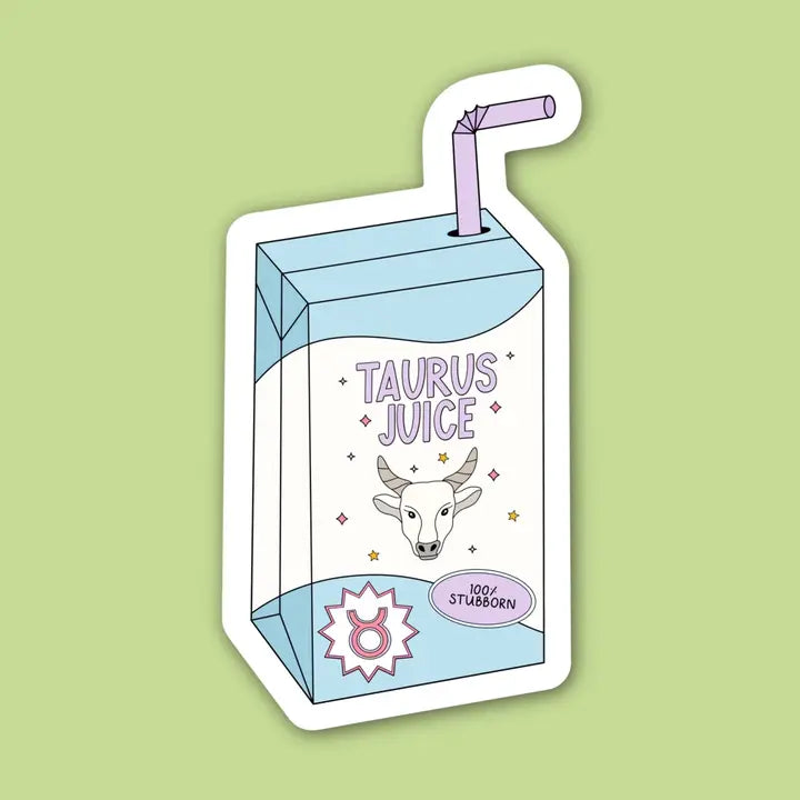 Zodiac Juice Box Sticker