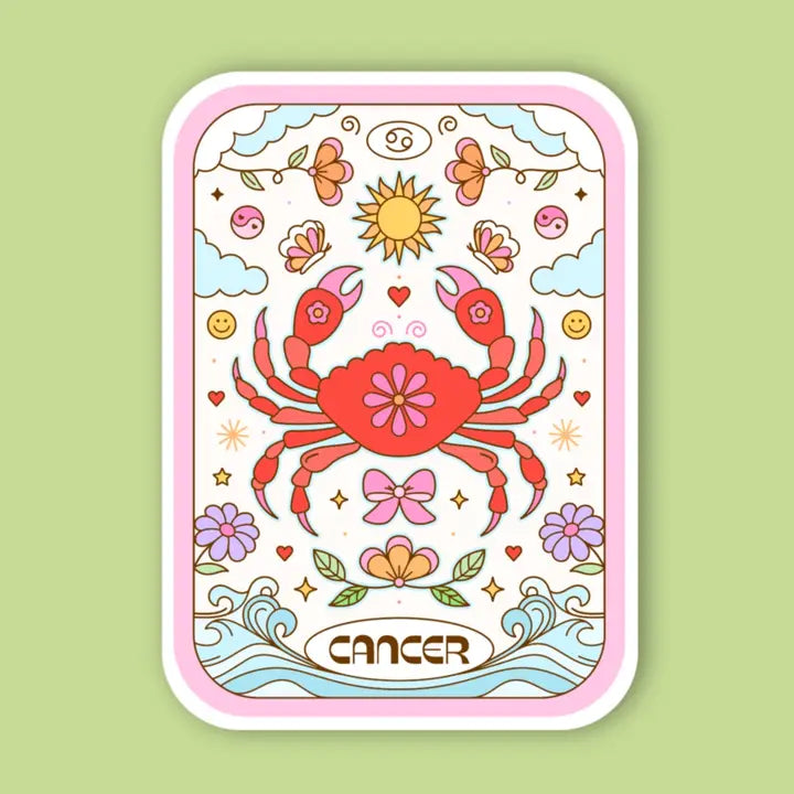 Zodiac Tarot Card Sticker