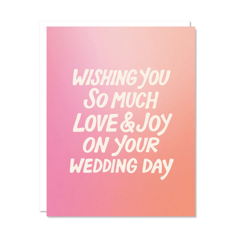 Love and Joy Wedding Card