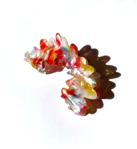 Wavy Confetti Claw Clip