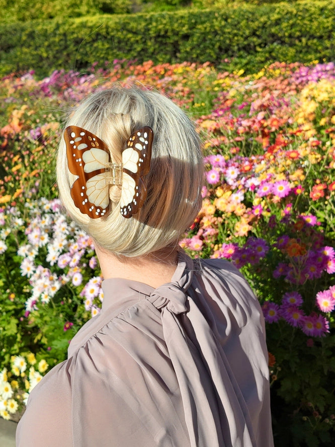 Large Monarch Butterfly Claw Clip