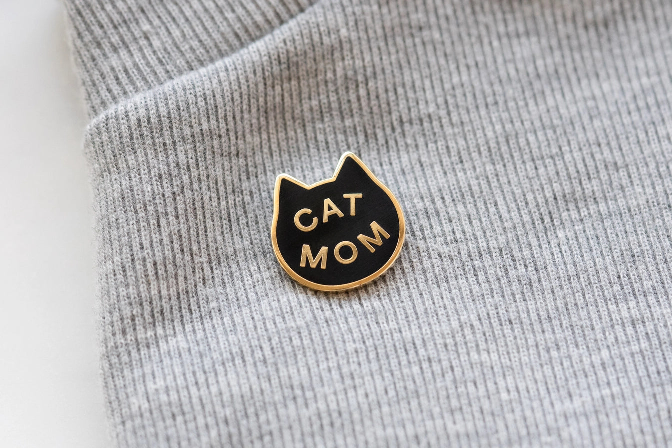 Cat Mom Enamel Pin