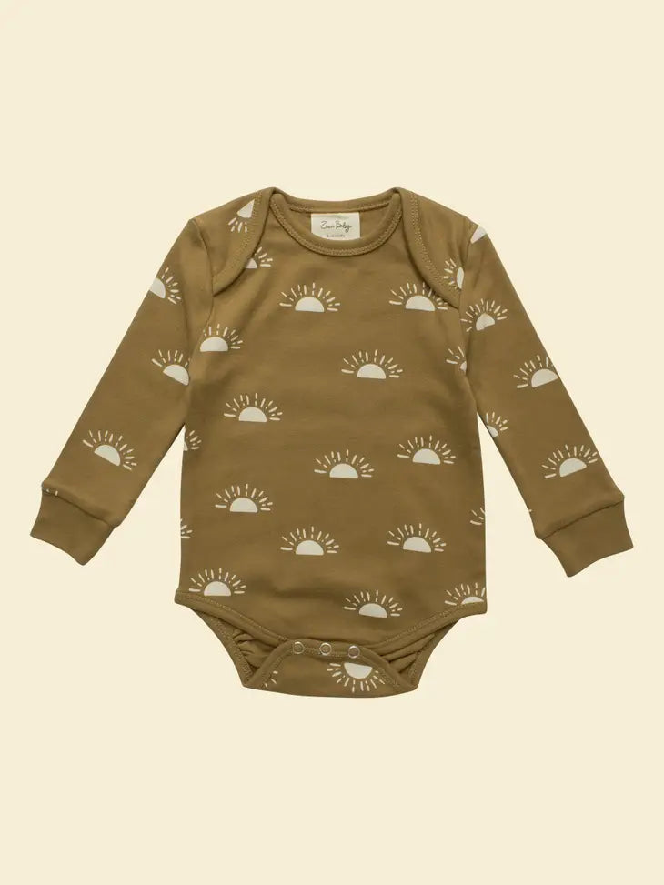 Sun Organic Long-Sleeve Bodysuit