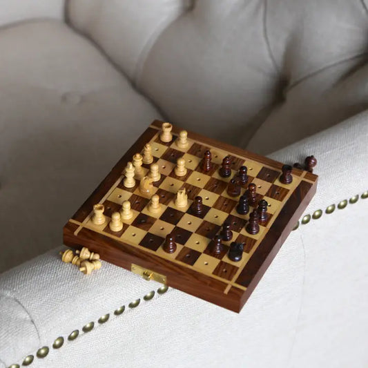 Mini Wooden Chess Set