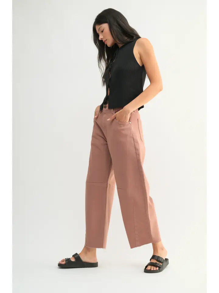 Clay Barrel Jeans