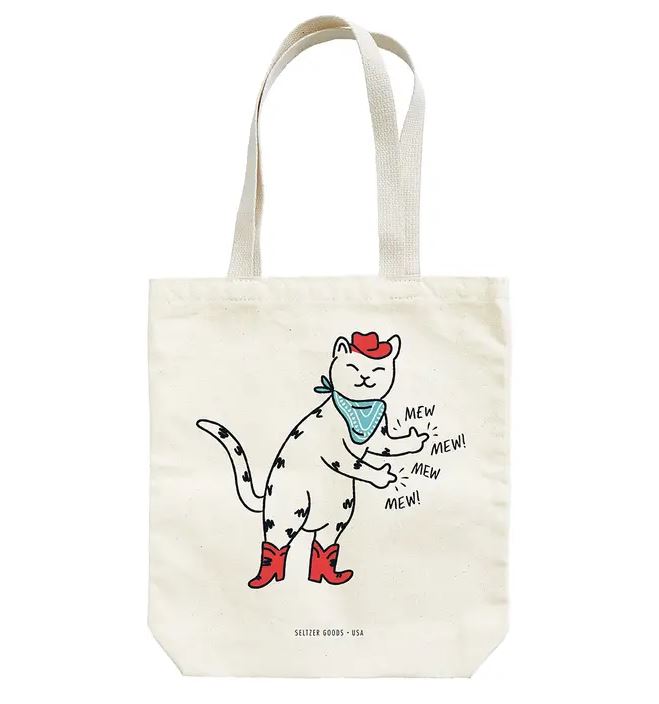 Cowboy Kitty Tote