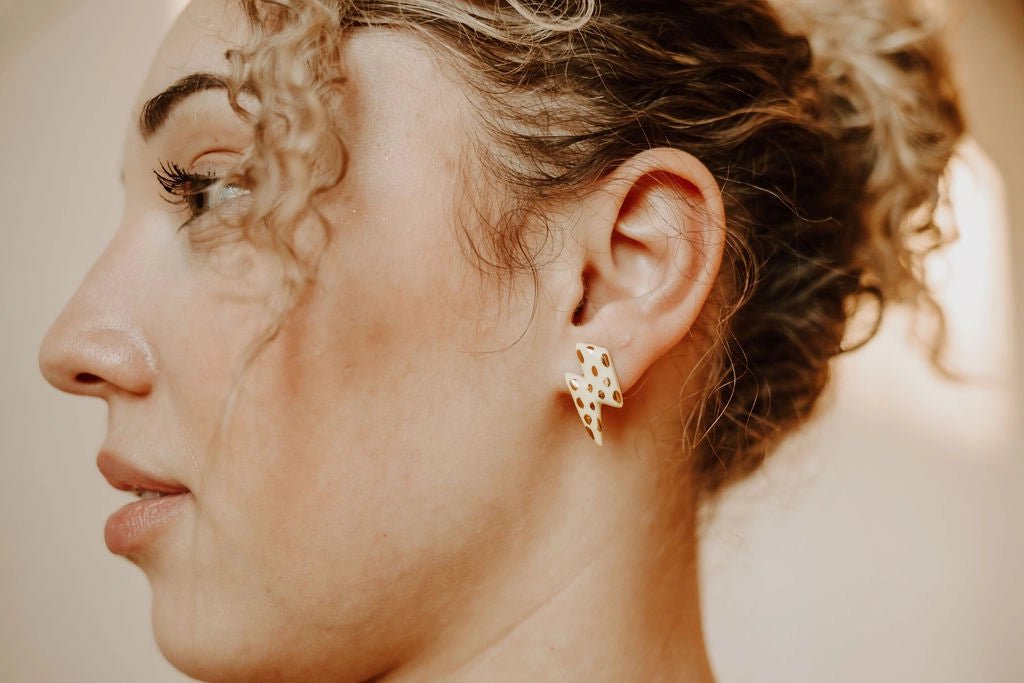 Mini Lightning Bolt Studs