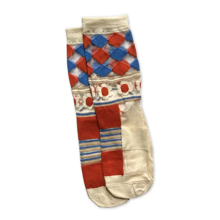 Floral & Fauna Mesh Socks
