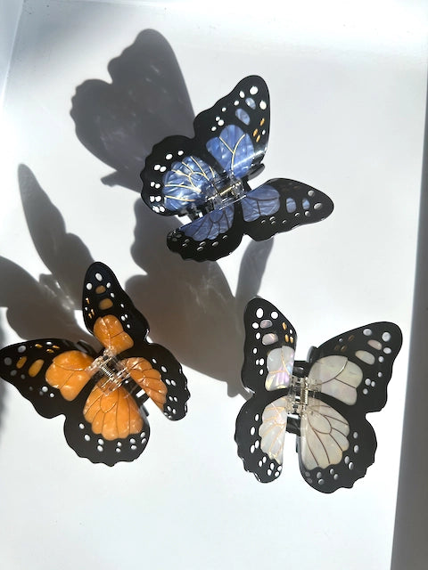 Large Monarch Butterfly Hair Clip