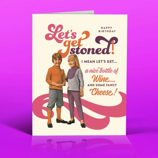 Fancy Cheese Birthday Card