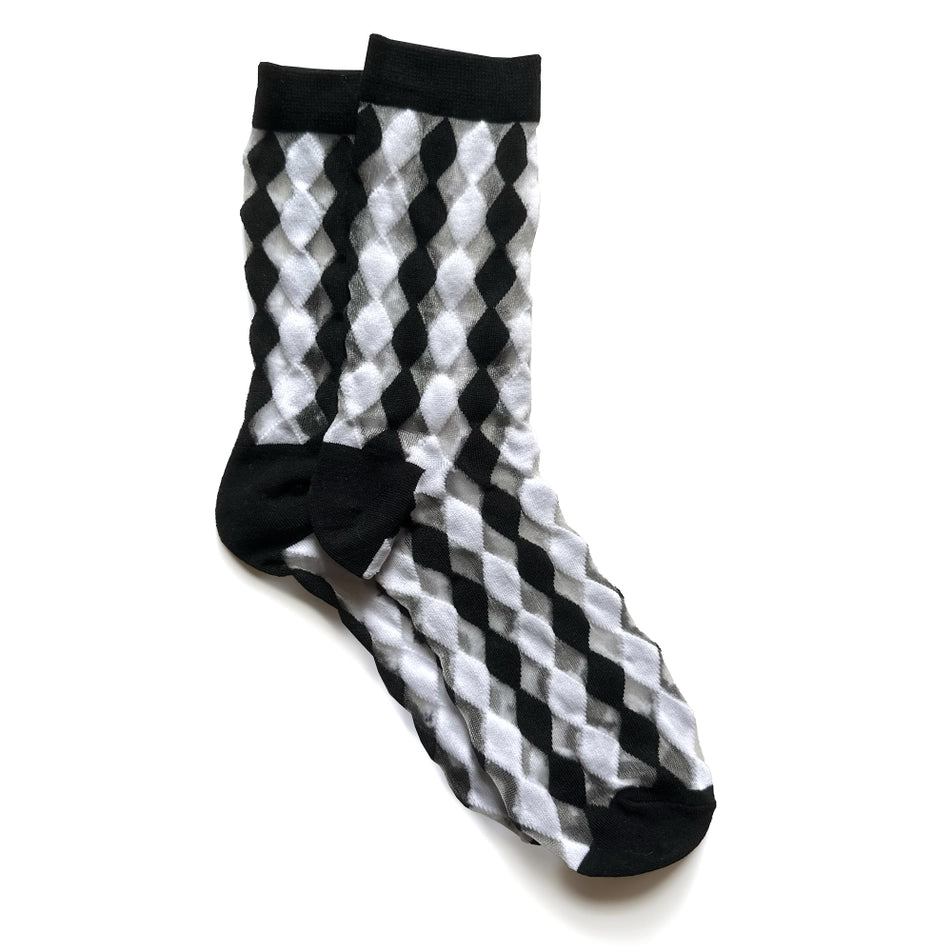 Floral & Fauna Mesh Socks