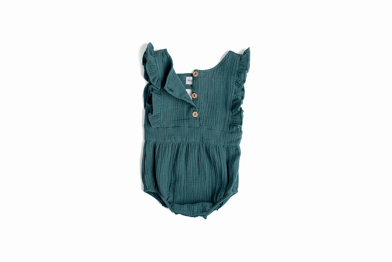 Flutter Ruffle Cotton Romper